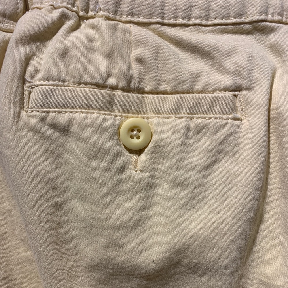 Yellow Stretch Button Shorts - Picture 6 of 6